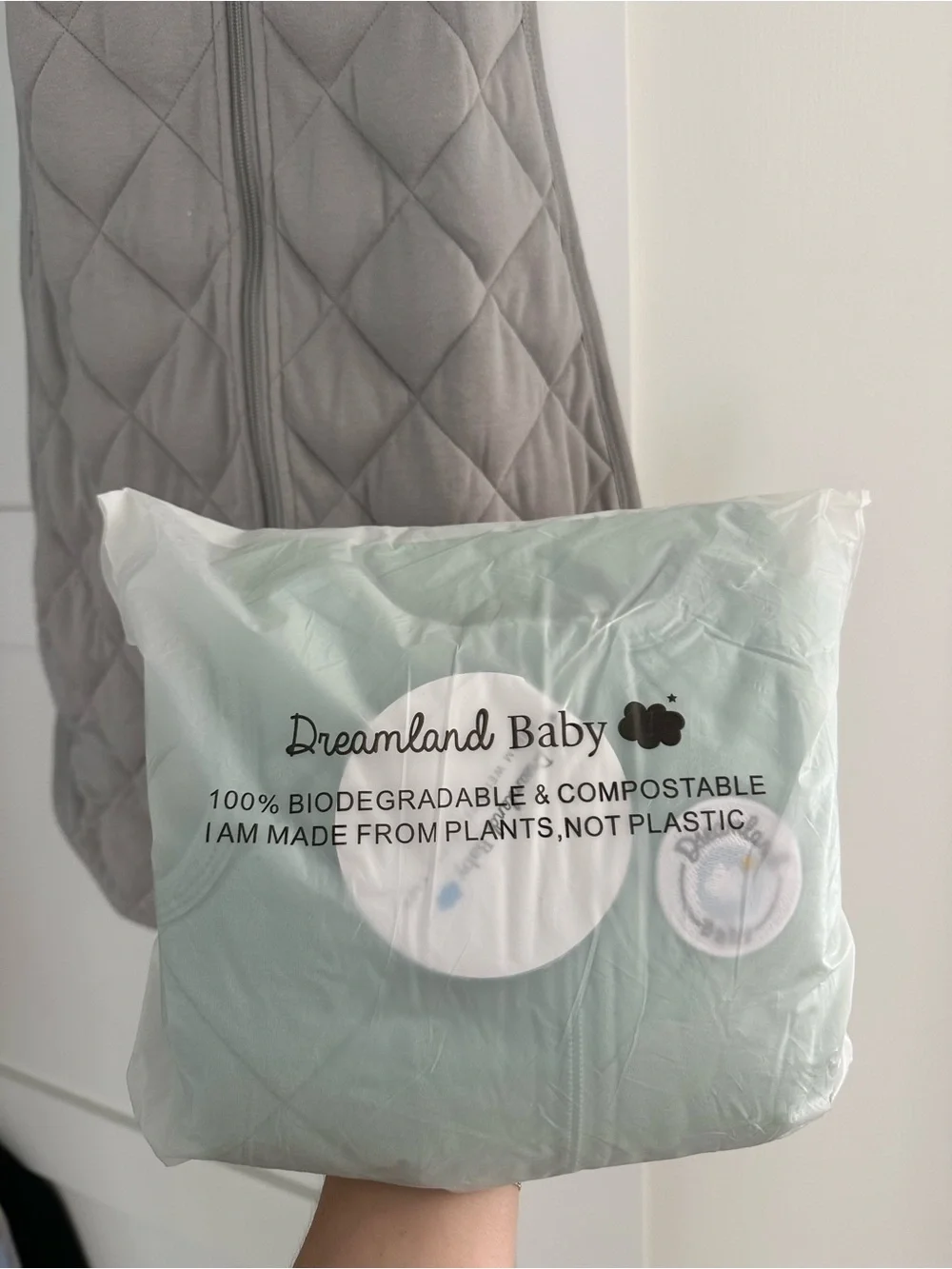 NEW dreamland baby weighted sleep sack (green) 12-24 months